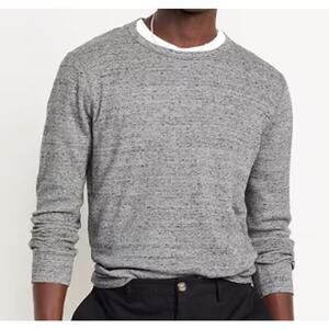 Old Navy XL Heather Gray Waffle Knit Long Sleeve TShirt Tee Top NEW Mens